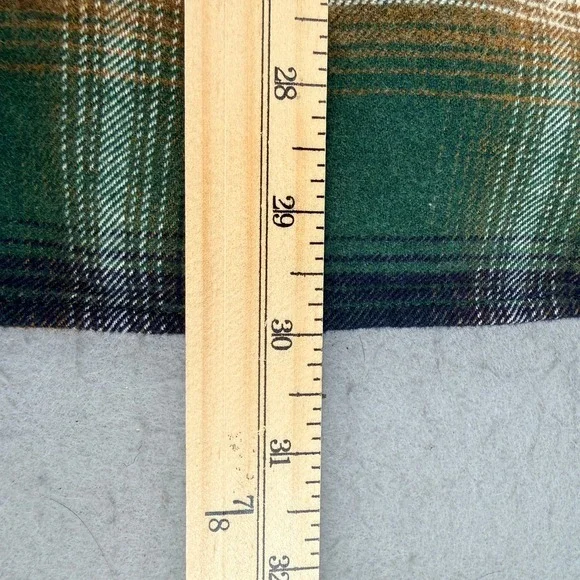 Pendleton Burnside Mens XXL Green Plaid Flannel Button Down Shirt 100% Cotton - Picture 9 of 11